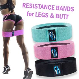 Workout Resistance Bands Loop Set Fitness Yoga Legs & Butt Workout Exercise Band (Option: Default)
