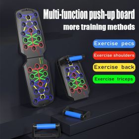 Push Up Support Training Board Fitness Equipment (Option: Black blue)